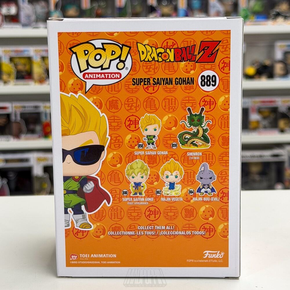 Funko Pop Anime Dragon Ball Z Super Saiyan Gohan Sunglasses 889 Toy Vinyl Figure - Picture 4 of 8